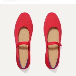 Rothy's Vibrant Red Women’s Mary Jane Shoes